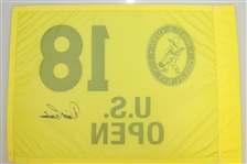 David Graham Signed 1999 US Open at Pinehurst No. 2 Yellow Flag JSA ALOA