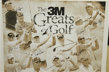 Multi-Signed 2017 Insperity Invitational Matted Poster - Nicklaus, Player, & others JSA ALOA