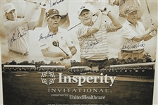 Multi-Signed 2017 Insperity Invitational Matted Poster - Nicklaus, Player, & others JSA ALOA