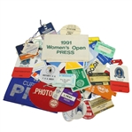 Assorted Press and Photographer Tickets, Badges, and Armbands - 50 Items Incl Masters, US Open, PGA Champ, and More