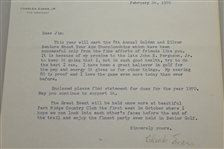 Chick Evans Signed 1970 Letter to Jim Chapin on Sidney Wanzer Letterhead with Envelope JSA ALOA