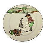 Royal Doulton Golf Plate Every Dog Has His Day, And Every Man His Hour