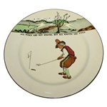 Royal Doulton Golf Plate All Knaves Are Not Fools, But All Knaves Are Fools