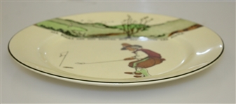 Royal Doulton Golf Plate 'All Knaves Are Not Fools, But All Knaves Are Fools'