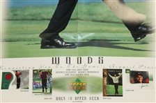 Tiger Woods Upper Deck Fist Pump 'Connecting You To The Game's Biggest Stars' Poster