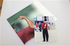 Tiger Woods Upper Deck Fist Pump 'Connecting You To The Game's Biggest Stars' Poster