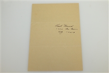Dave Marr Signed Handwritten Letter to Charles Price - December 24, 1984 JSA ALOA