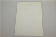 Walter Hagen, Jr. Signed Handwritten Letter to Charles Price - November 12, 1962 JSA ALOA