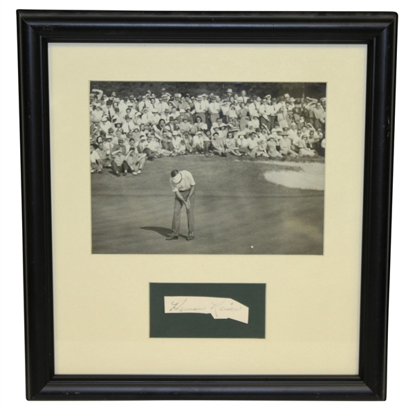 Herman Keiser Signed Cut with Photo Display - Framed JSA ALOA