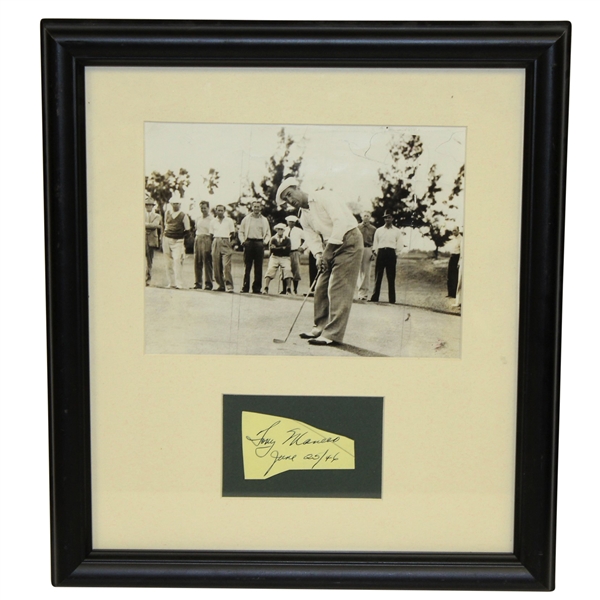 Tony Manero Signed Cut with Photo Display - Framed JSA ALOA