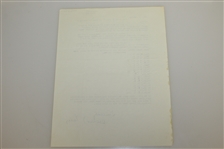 Arthur Lacey (1933 & 1937 Ryder Cupper and 1951 Team Captain) Signed Letter JSA ALOA