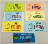 Masters Tournament Parking Permits - 1980, 1982, 1990-94, 1996, 1998, 2000, & 2006