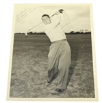 Lew Worsham (D-1990) Signed 8x10 Photo with 1947 US Open Champ Inscription JSA ALOA