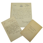 Walter Bourne 1923 Resume Booklet with Two Original Testimony Letters JSA ALOA