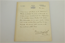 Walter Bourne 1923 Resume Booklet with Two Original Testimony Letters JSA ALOA