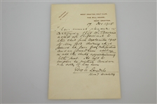 Walter Bourne 1923 Resume Booklet with Two Original Testimony Letters JSA ALOA