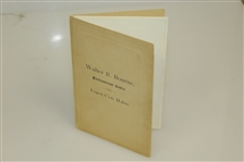 Walter Bourne 1923 Resume Booklet with Two Original Testimony Letters JSA ALOA