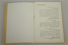 Walter Bourne 1923 Resume Booklet with Two Original Testimony Letters JSA ALOA