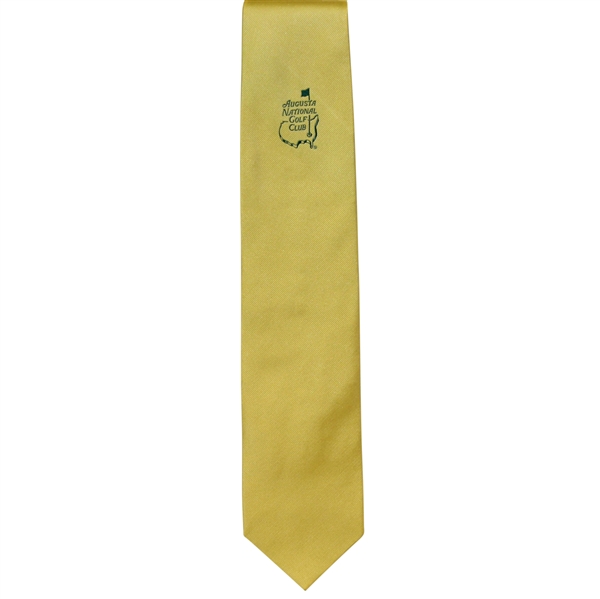Augusta National Golf Club Member Only Gold Logo Tie