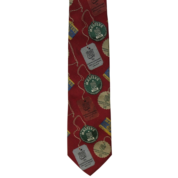 Augusta National Golf Club Member Only Masters Badges Logo Tie