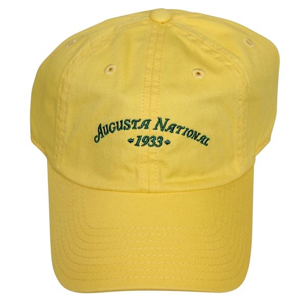 Augusta National Golf Club Member Yellow 1933 Caddy Hat