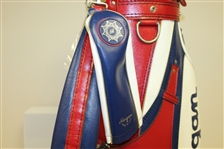Ben Hogan Company Red, White, & Blue Logo Golf Bag with Headcover & Hogan Golf Ball