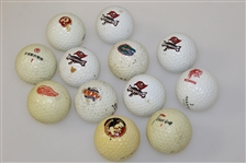 Twelve Sports Logo Golf Balls - Football, Hockey, and other
