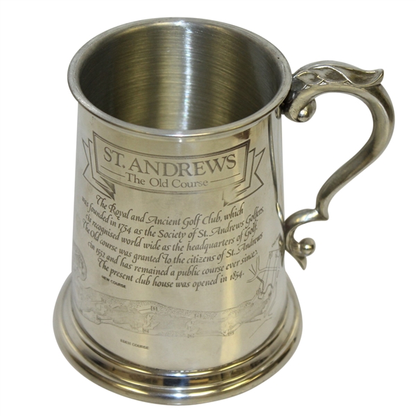 St. Andrews The Old Course Pewter Golf Tankard - Made in England