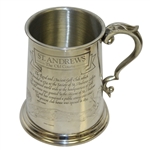 St. Andrews The Old Course Pewter Golf Tankard - Made in England
