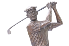 Ben Hogan Bronze/Marble Statue by Ron Tunison - Stands Over a Foot Tall - 13.5lbs!