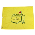 Jack Nicklaus Signed Masters Undated Flag with All 6 Wins Notation JSA ALOA