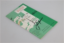 Jack Nicklaus Signed 1974 Masters Spectator Guide JSA ALOA