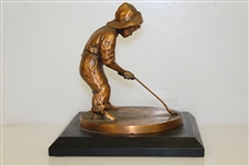 Balfour Pinehurst Putter Boy Bronze Sundial Statue