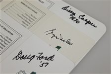 Byron Nelson, Doug Ford, & Billy Casper Signed Augusta National Scorecards JSA ALOA