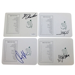 Archer, Lyle, Brewer, & Olazabal Signed Augusta National Scorecards JSA ALOA