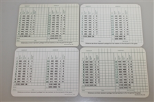Archer, Lyle, Brewer, & Olazabal Signed Augusta National Scorecards JSA ALOA