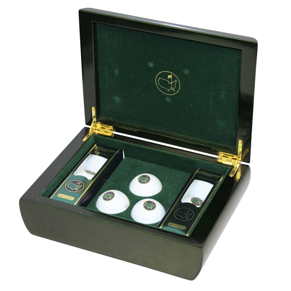 Masters 2015 Commemorative Emerald Box with Two Sleeves of Golf Balls
