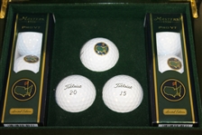 Masters 2015 Commemorative Emerald Box with Two Sleeves of Golf Balls
