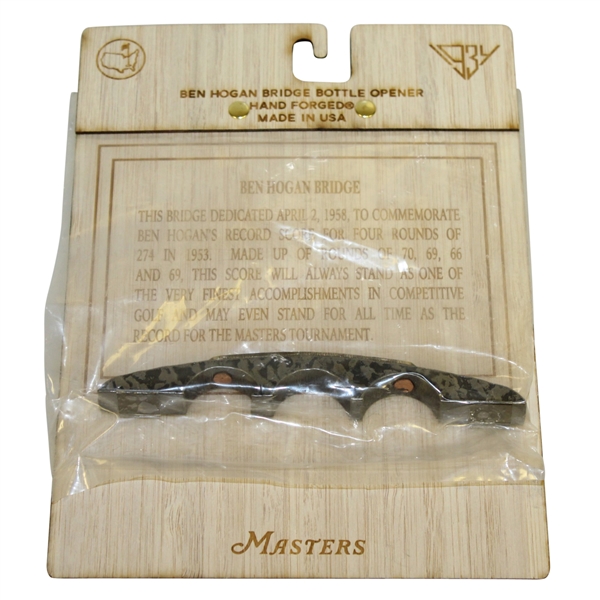Masters Hand Forged Ben Hogan Bridge Bottle Opener - Unopened
