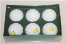 2004 Masters Tournament Half Dozen Pro V1 Golf Balls in Original Box - Unopened
