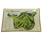 The Masters Augusta National Golf Club Vintage Course Map Coin/Candy Tray in Box