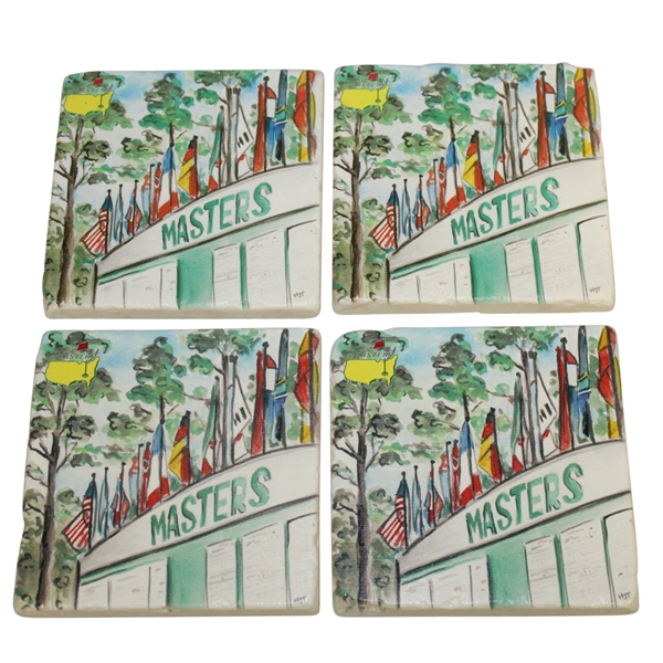 Masters Ceramic Leaderboard Coasters - Set of Four Coasters 