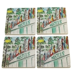 Masters Ceramic Leaderboard Coasters - Set of Four Coasters 
