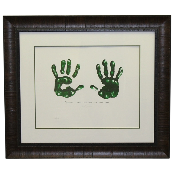 Jack Nicklaus Signed Ltd Ed Art of Nicklaus Masters Hand Print Giclée Framed JSA ALOA