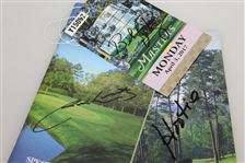 Hootie Johnsons, Billy Payne, & Jim Nantz Signed Masters Spectator Guides JSA ALOA