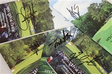Five Masters Champions Signed Spec Guides - Watson, Couples, Mize, Lyle, & Crenshaw JSA ALOA