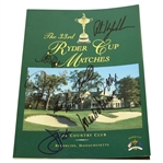1999 Ryder Cup at The Country Club USA Team Signed Program - Missing Four JSA ALOA