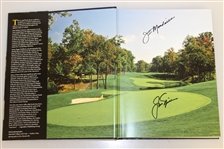 Jack Nicklaus Signed 'A Golden Eighteen' Book - Author Also Signed JSA ALOA