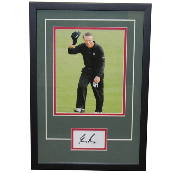 Gary Player Signed Cut with Photo in Signature Series Frame JSA ALOA