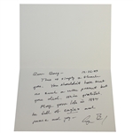 41st President George H. W. Bush Handwritten, Fully Signed Thank You Card to Doug Sanders JSA ALOA